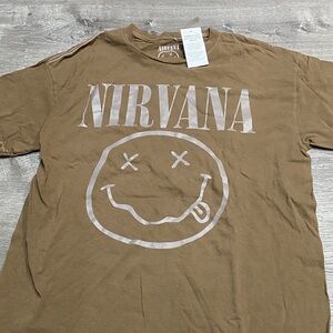 NIRVANA Brown Graphic Tee